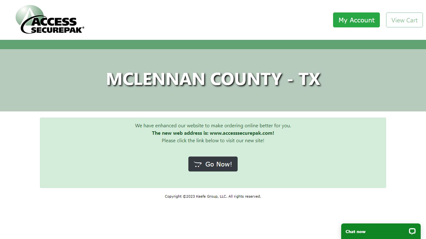 McLennan County Package Program - TX - Access Securepak