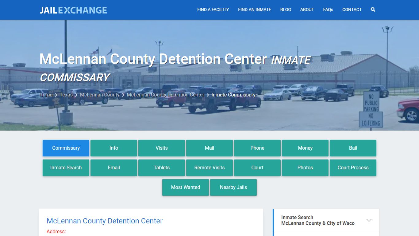 McLennan County Detention Center Inmate Commissary - Jail Exchange