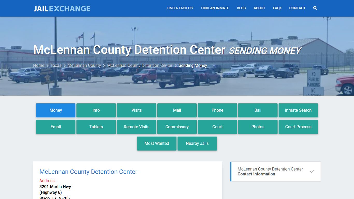 Send Money to Inmate - McLennan County Detention Center, TX - Jail Exchange